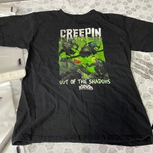 Ninja Turtles Small Black Short Sleeve Out of the Shadows Graphic T Shirt